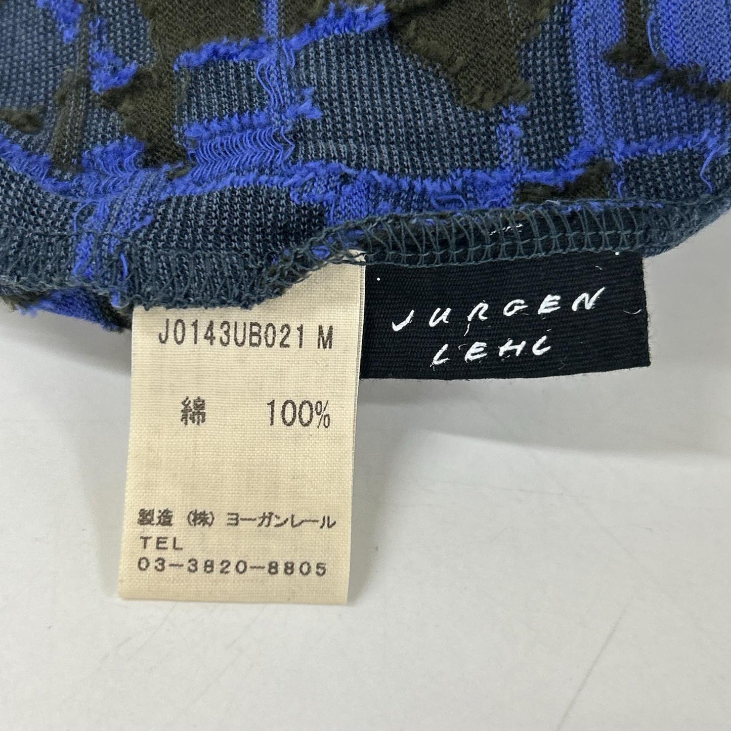 JURGEN LEHL ヨーガンレール グレー コットン 幾何学 カットソー トップス