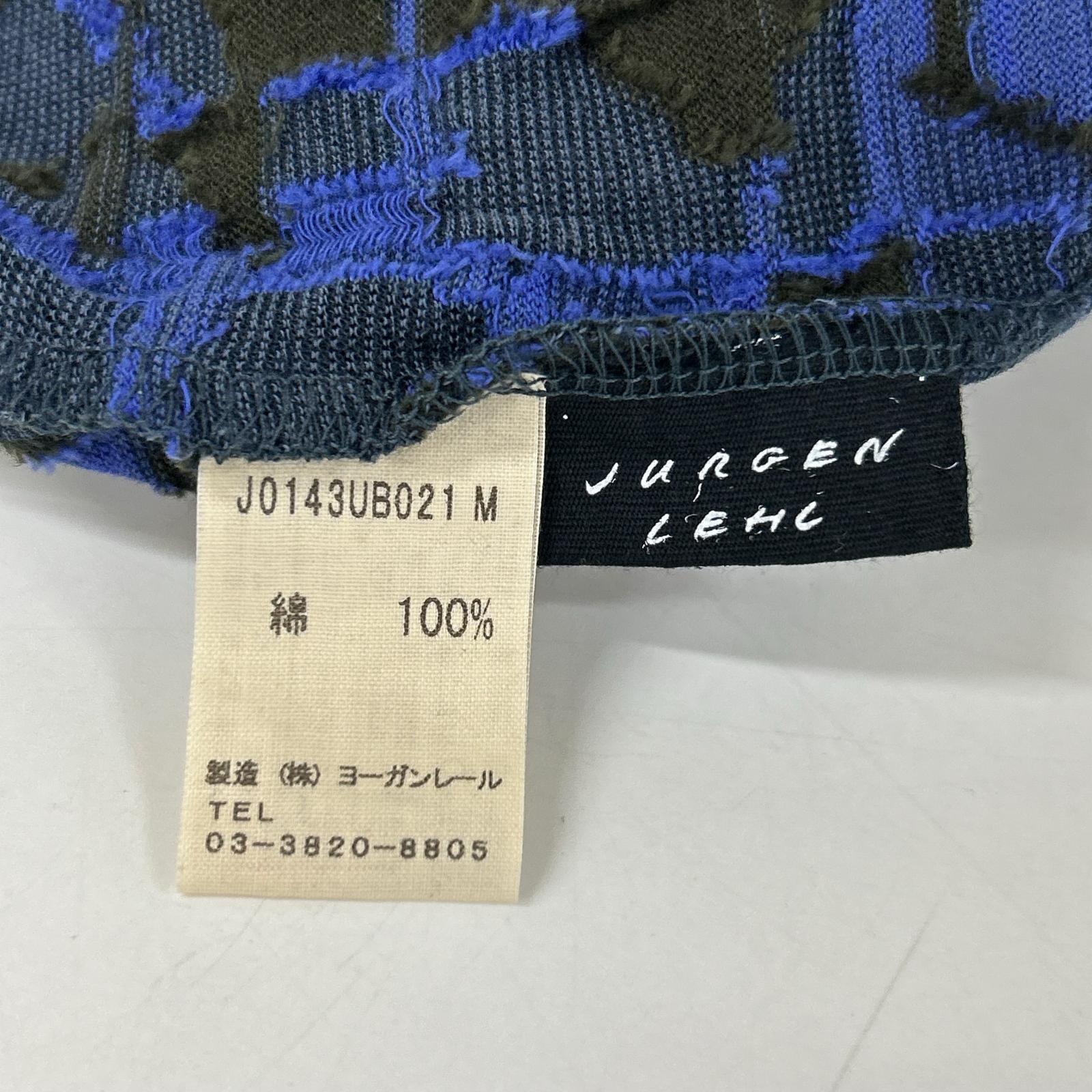 JURGEN LEHL ヨーガンレール グレー コットン 幾何学 カットソー トップス