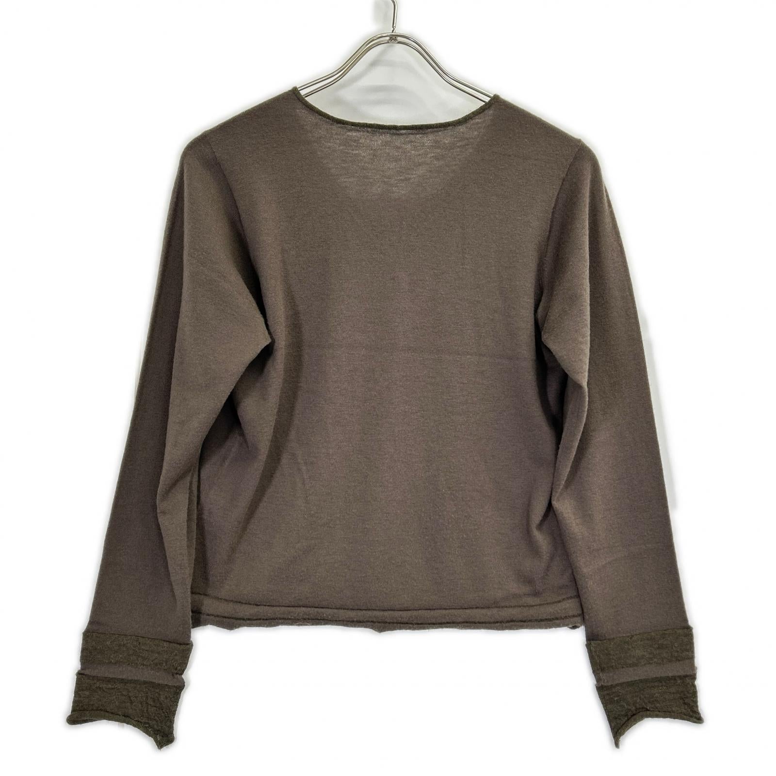 Jurgen Lehl ヨーガンレール　ニット　アルパカ・シルク混　グレー系 JURGEN LEHL ヨーガンレール J0193KB022 グレージュ カシミヤ×ウール
