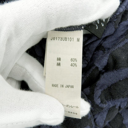 Product Scouring Cache Coeur Cut-and-Sewn Silk x Cotton Top for Women, Navy x Black, Size M
