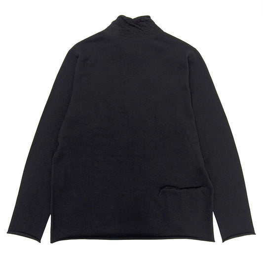 ハイネック ニット カシミヤ×ウール×アルパカ トップス レディース ブラック M トップス M レディース