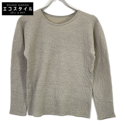 JURGEN LEHL Grey Wool x Cotton Pile Fabric Cut-and-Sew Top