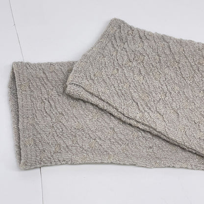 JURGEN LEHL Grey Wool x Cotton Pile Fabric Cut-and-Sew Top