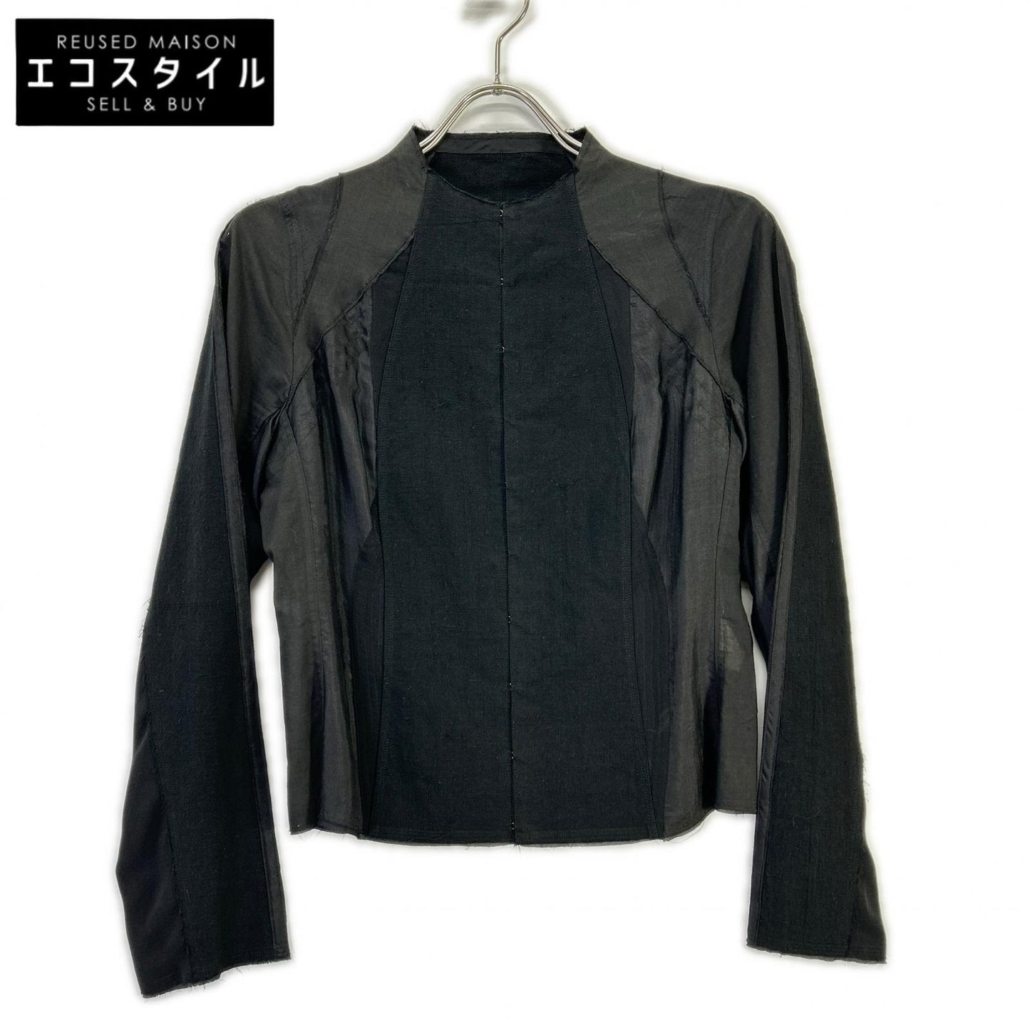 JURGEN LEHL ヨーガンレール J0163FB433 ブラック シルク×コットン ジャケット ジャケット
