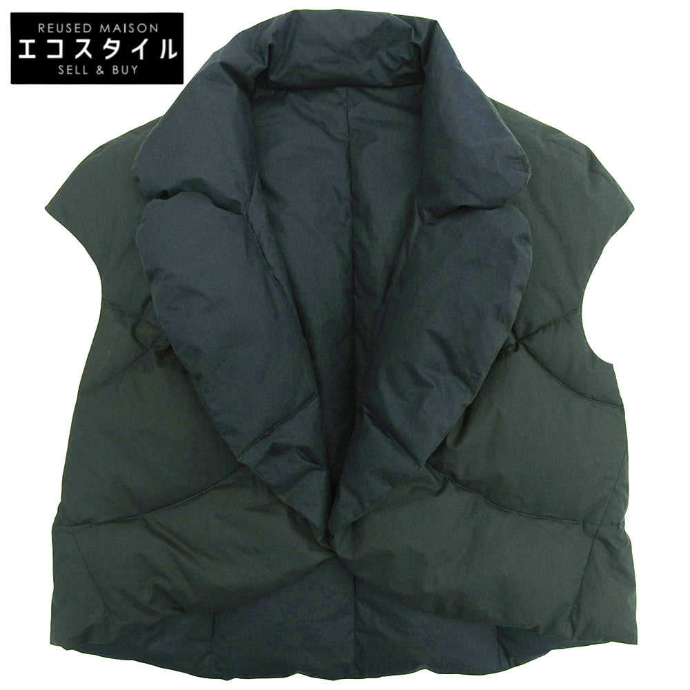 Quilted Down Vest Cotton Women's Grey L Vest L Women's