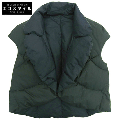 Quilted Down Vest Cotton Women's Grey L Vest L Women's