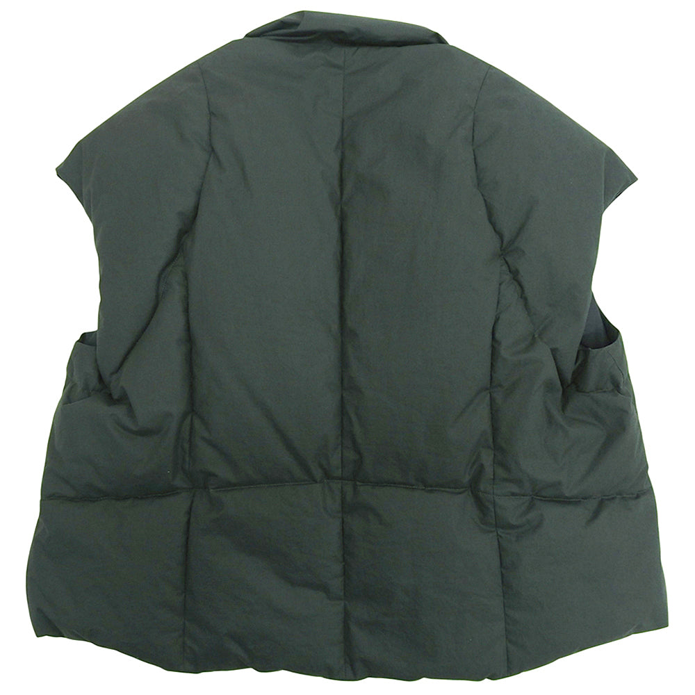 Quilted Down Vest Cotton Women's Grey L Vest L Women's