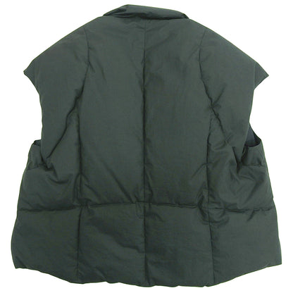 Quilted Down Vest Cotton Women's Grey L Vest L Women's