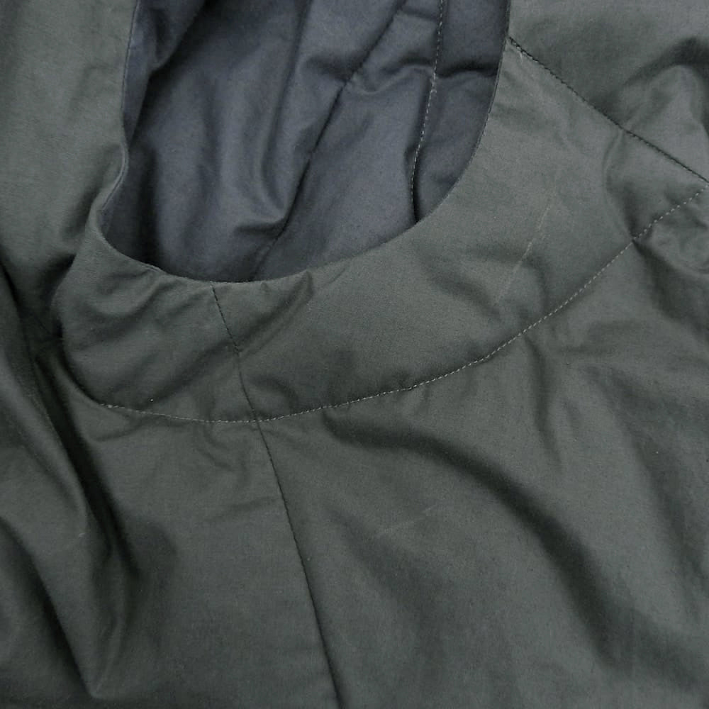 Quilted Down Vest Cotton Women's Grey L Vest L Women's