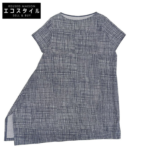 【SALE】 JURGEN LEHL ヨーガンレール 総柄 コットン ワンピース レディース ブルー×ホワイト M ワンピース