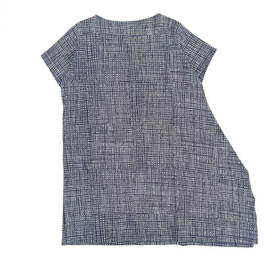 【SALE】 JURGEN LEHL ヨーガンレール 総柄 コットン ワンピース レディース ブルー×ホワイト M ワンピース