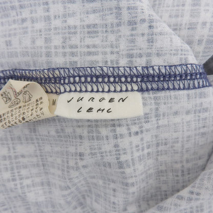 JURGEN LEHL All-Over Pattern Cotton Dress Women's Blue x White M Dress