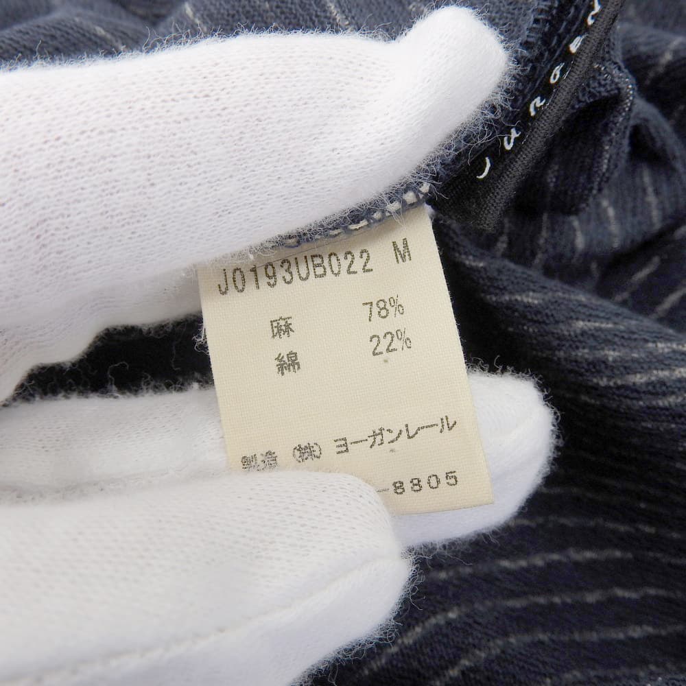 亚麻棉混纺提花连衣裙 女式 靛蓝色 M 连衣裙 M 女式