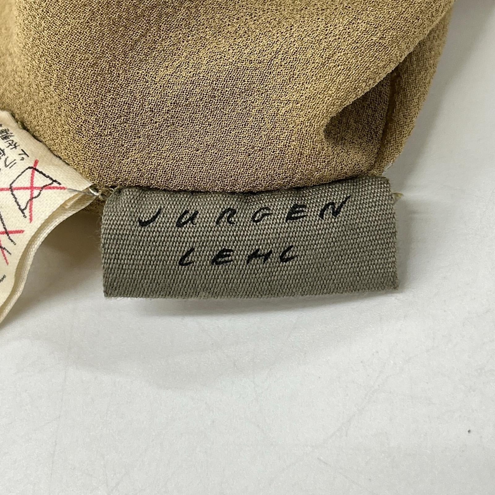JURGEN LEHL ヨーガンレール J0131FB411 ベージュ シルク ドット刺繍