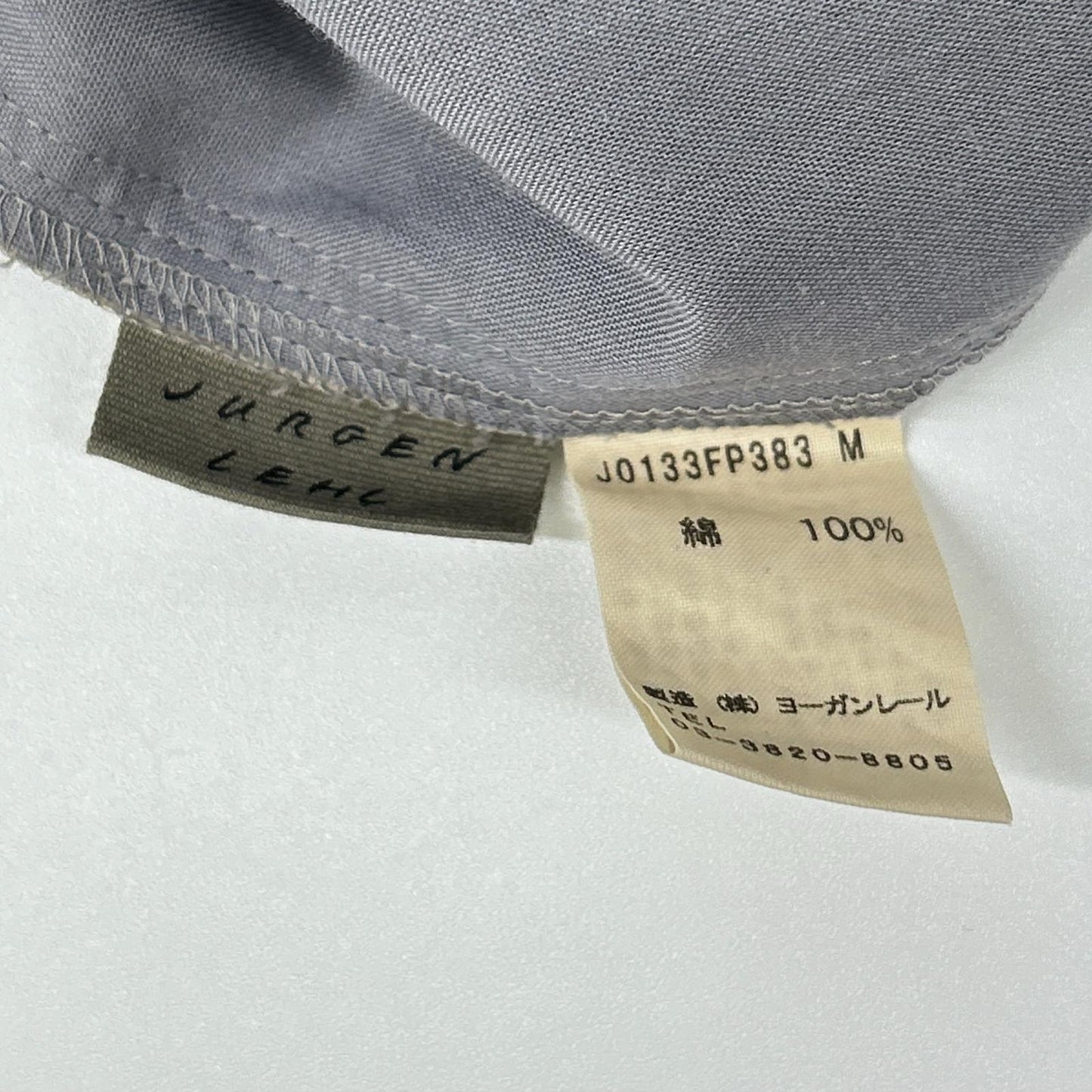 JURGEN LEHL ヨーガンレール J0133FP383 グレー コットン スラックス ボトムス