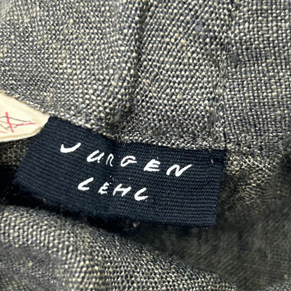 JURGEN LEHL ヨーガンレール ｶｰｷ ﾘﾈﾝ×ｼﾙｸ ｽﾗｯｸｽ ボトムス M