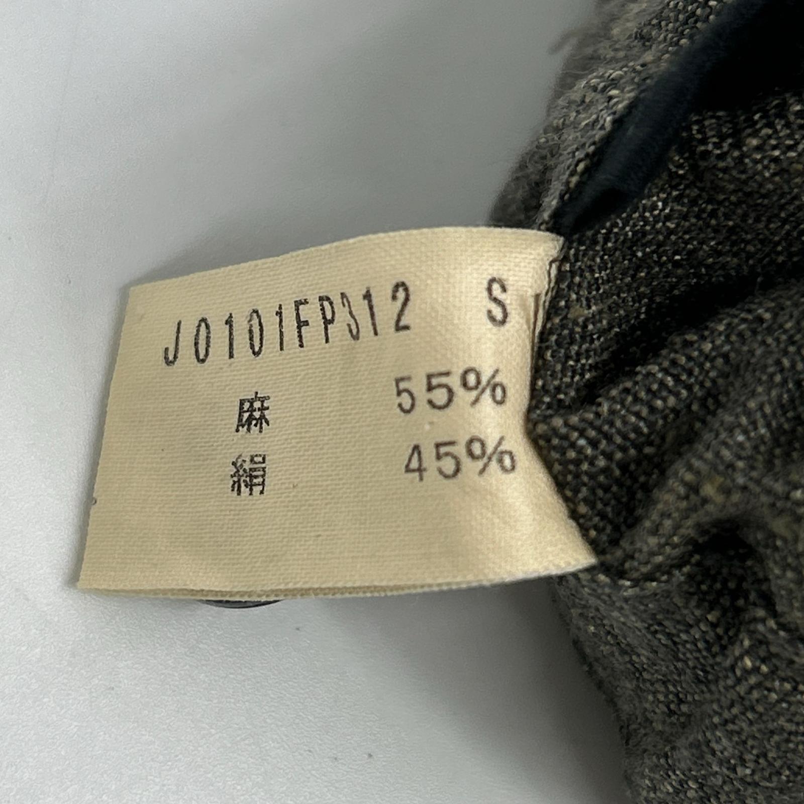 JURGEN LEHL ヨーガンレール ｶｰｷ ﾘﾈﾝ×ｼﾙｸ ｽﾗｯｸｽ ボトムス M