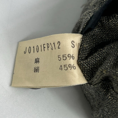 JURGEN LEHL ヨーガンレール ｶｰｷ ﾘﾈﾝ×ｼﾙｸ ｽﾗｯｸｽ ボトムス M