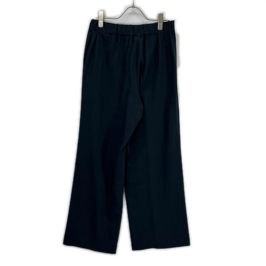 JURGEN LEHL ヨーガンレール ﾈｲﾋﾞｰ ｳｰﾙ×ｼﾙｸ ｽﾗｯｸｽ ボトムス M