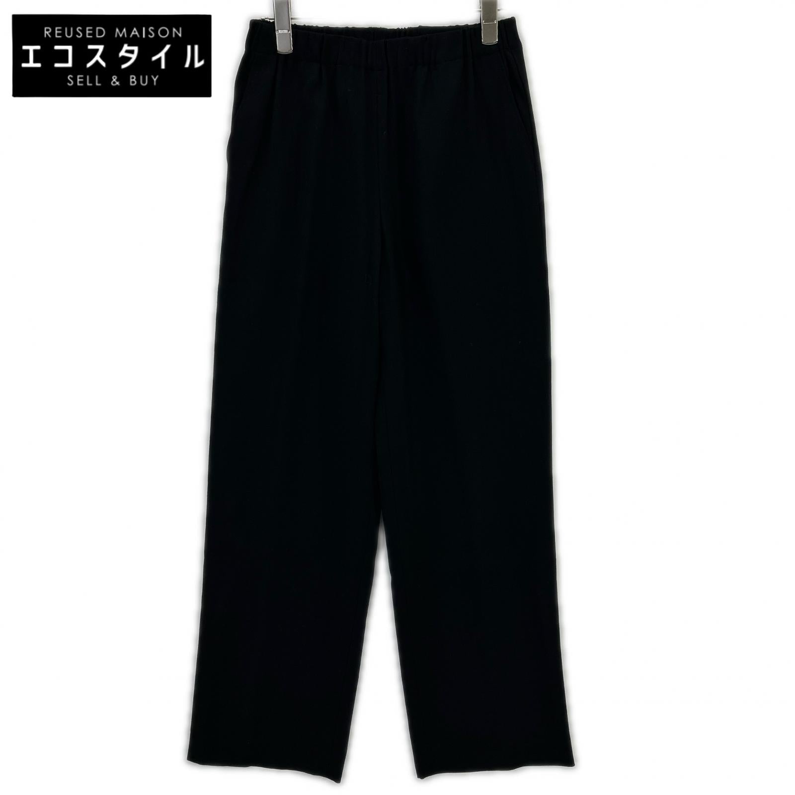 JURGEN LEHL Black Wool Slacks Bottoms M