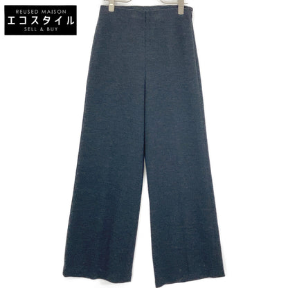 NAVY WOOL KNIT PANTS Bottoms L Ladies