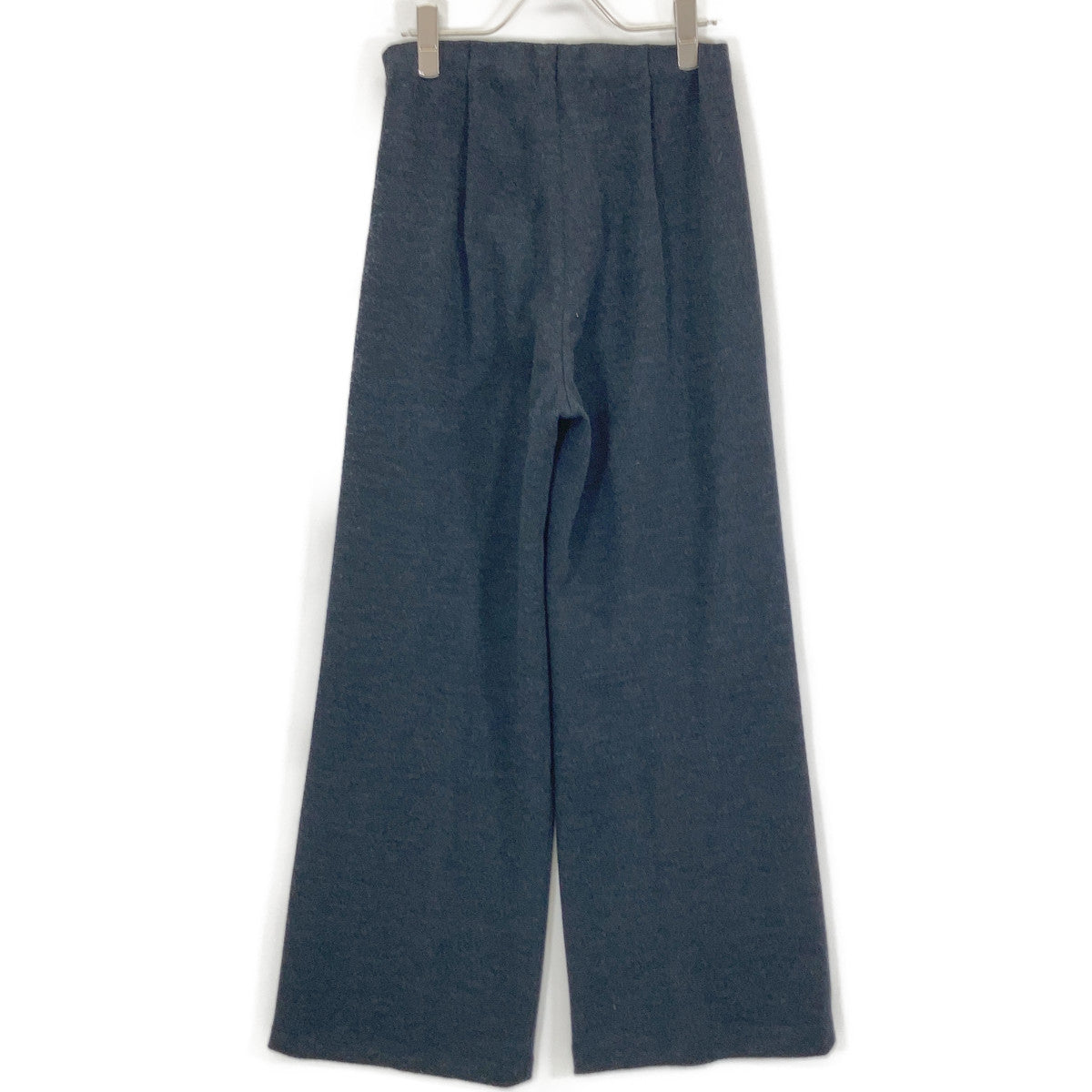 NAVY WOOL KNIT PANTS Bottoms L Ladies