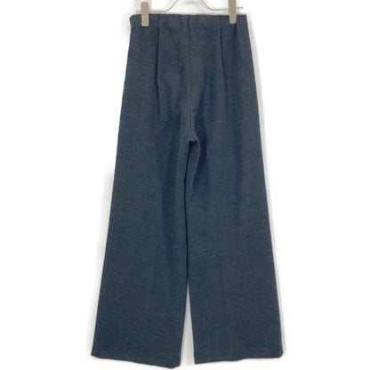 NAVY WOOL KNIT PANTS Bottoms L Ladies