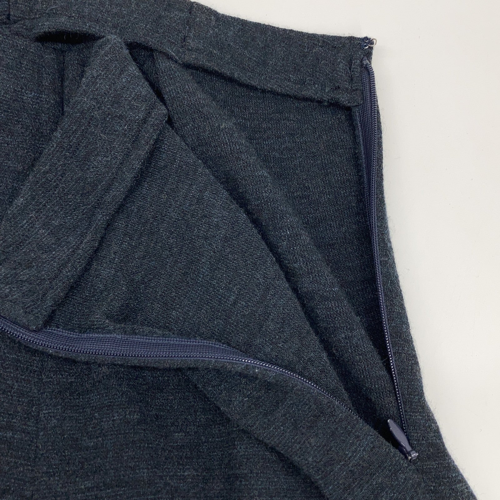 NAVY WOOL KNIT PANTS Bottoms L Ladies