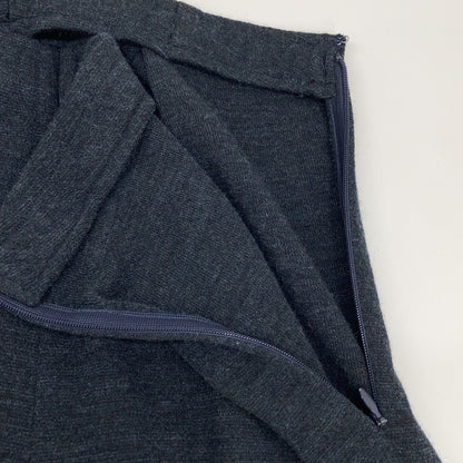 NAVY WOOL KNIT PANTS Bottoms L Ladies