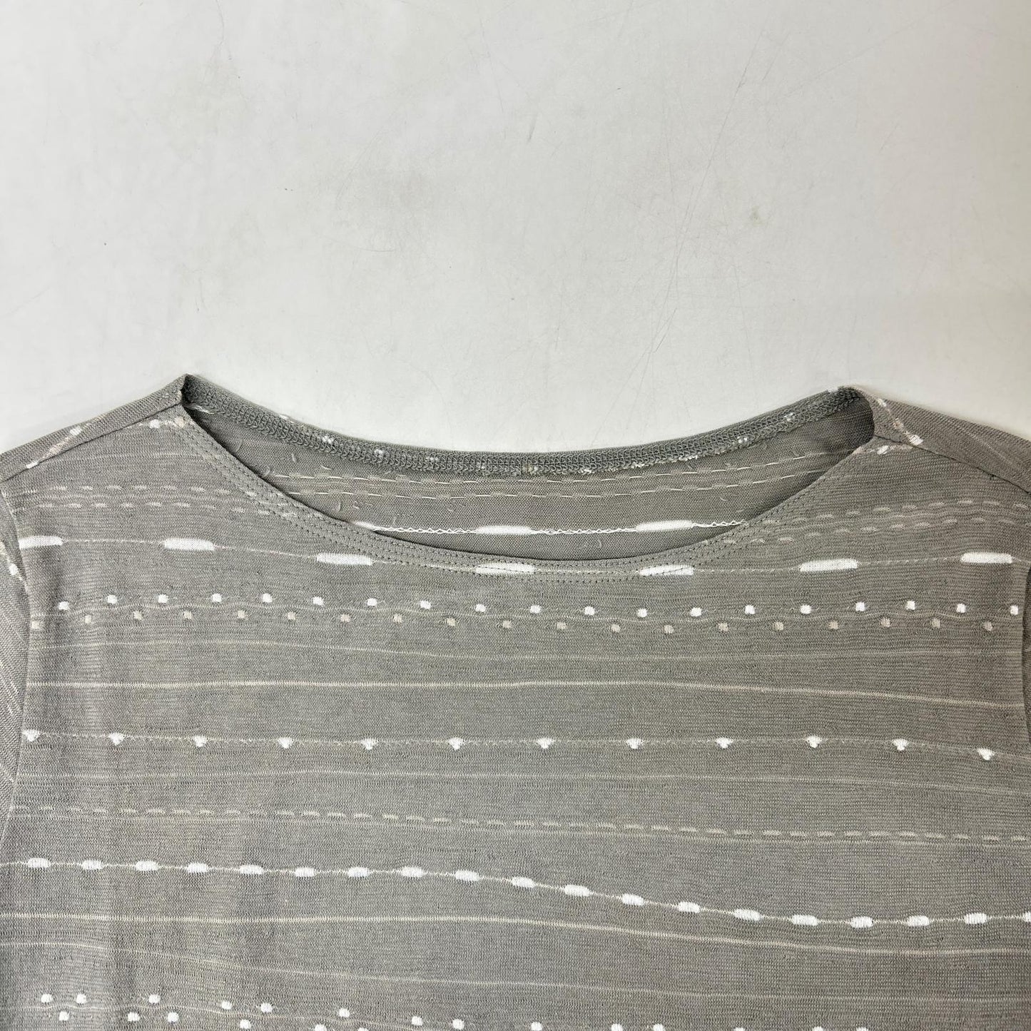 JURGEN LEHL ヨーガンレール グレー 刺繍 デザイン カットソー トップス