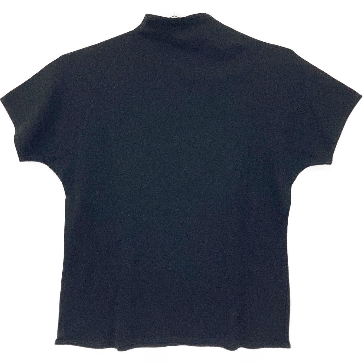 JURGEN LEHL Black Cotton Asymmetrical Collar Cut-and-Sew Top
