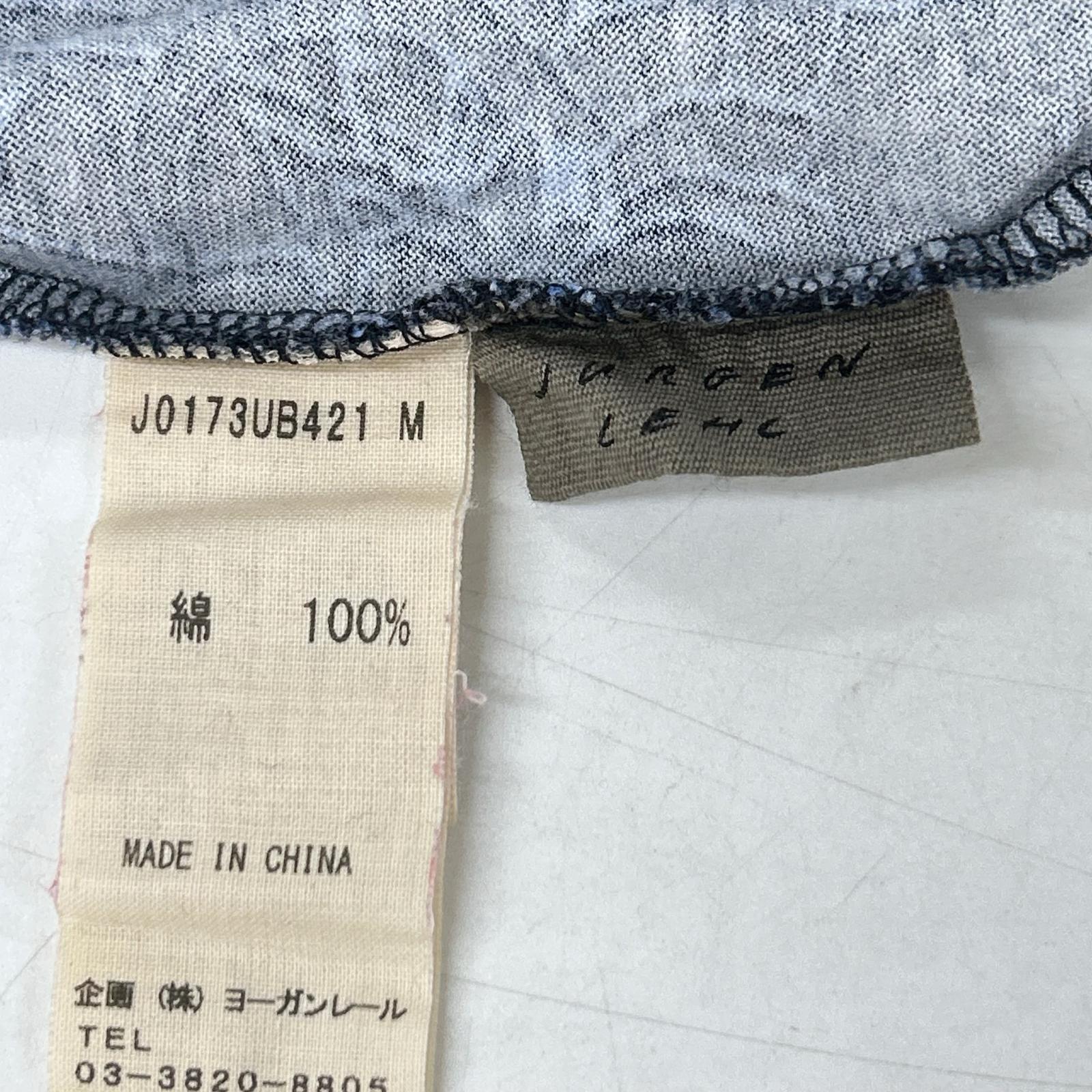 JURGEN LEHL ヨーガンレール ネイビー 総柄 カットソー トップス