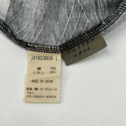 JURGEN LEHL ヨーガンレール J01282UB936 ブラック フラワーデザイン カットソー トップス