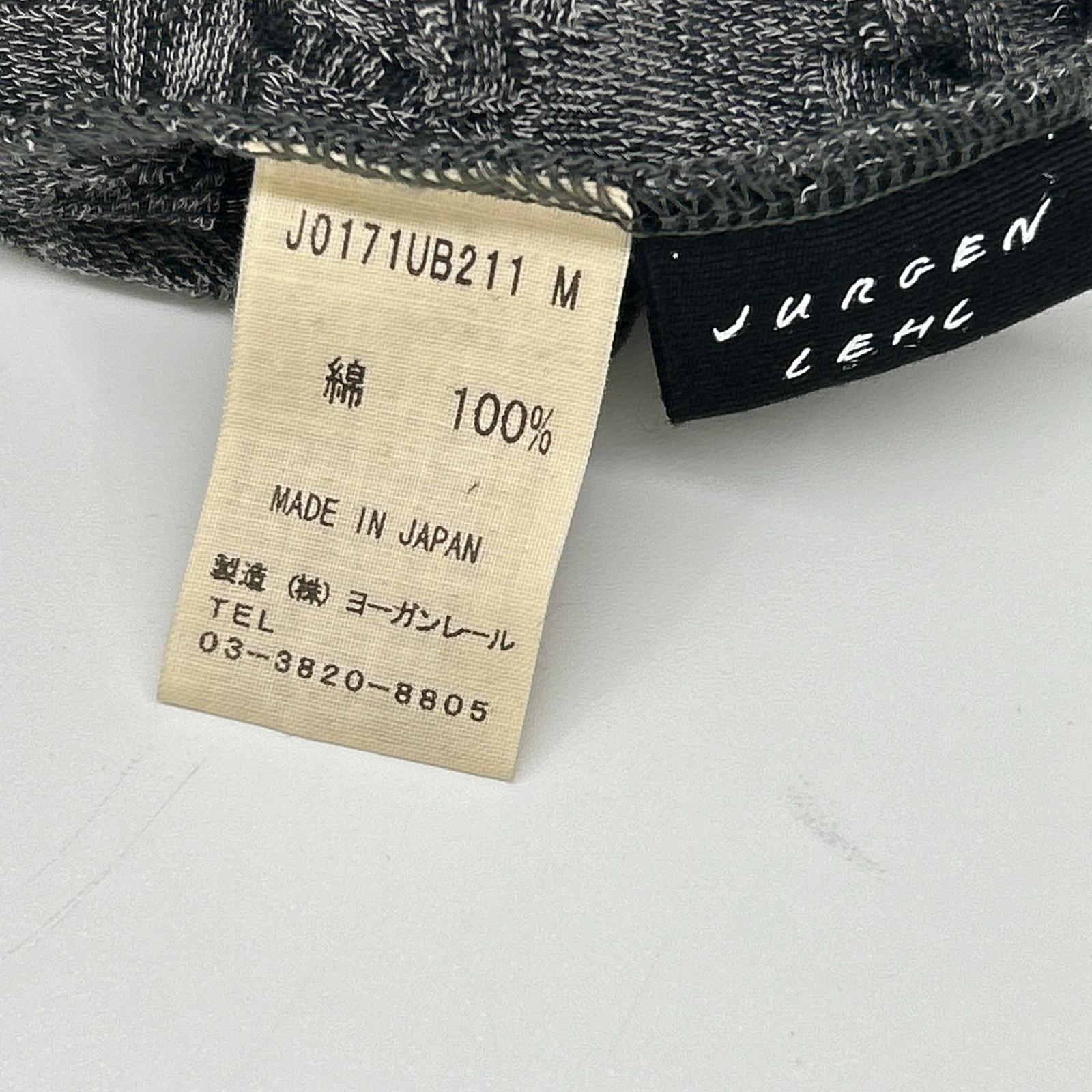 JURGEN LEHL ヨーガンレール グレー コットン ちりめんカットソー トップス