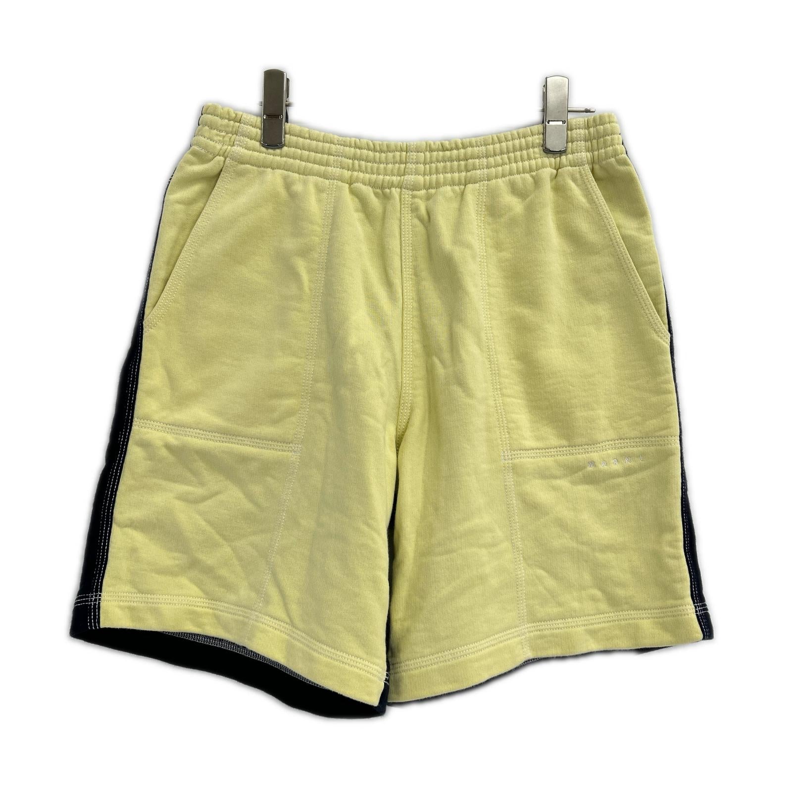 MARNI マルニ 22SS PJMU0046QS イエロー×ネイビー DUO-TONE ショーツ ボトムス