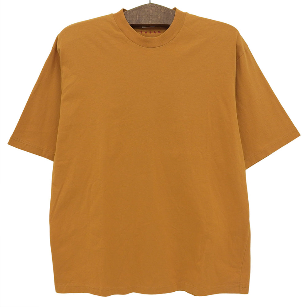 MARNI マルニ コットン クルーネック 半袖Tシャツ トップス メンズ オレンジ HUMU0223X2 トップス