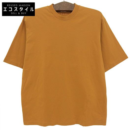 MARNI マルニ コットン クルーネック 半袖Tシャツ トップス メンズ オレンジ HUMU0223X2 トップス