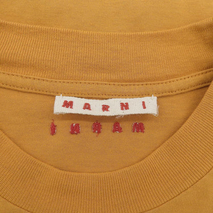 MARNI マルニ コットン クルーネック 半袖Tシャツ トップス メンズ オレンジ HUMU0223X2 トップス