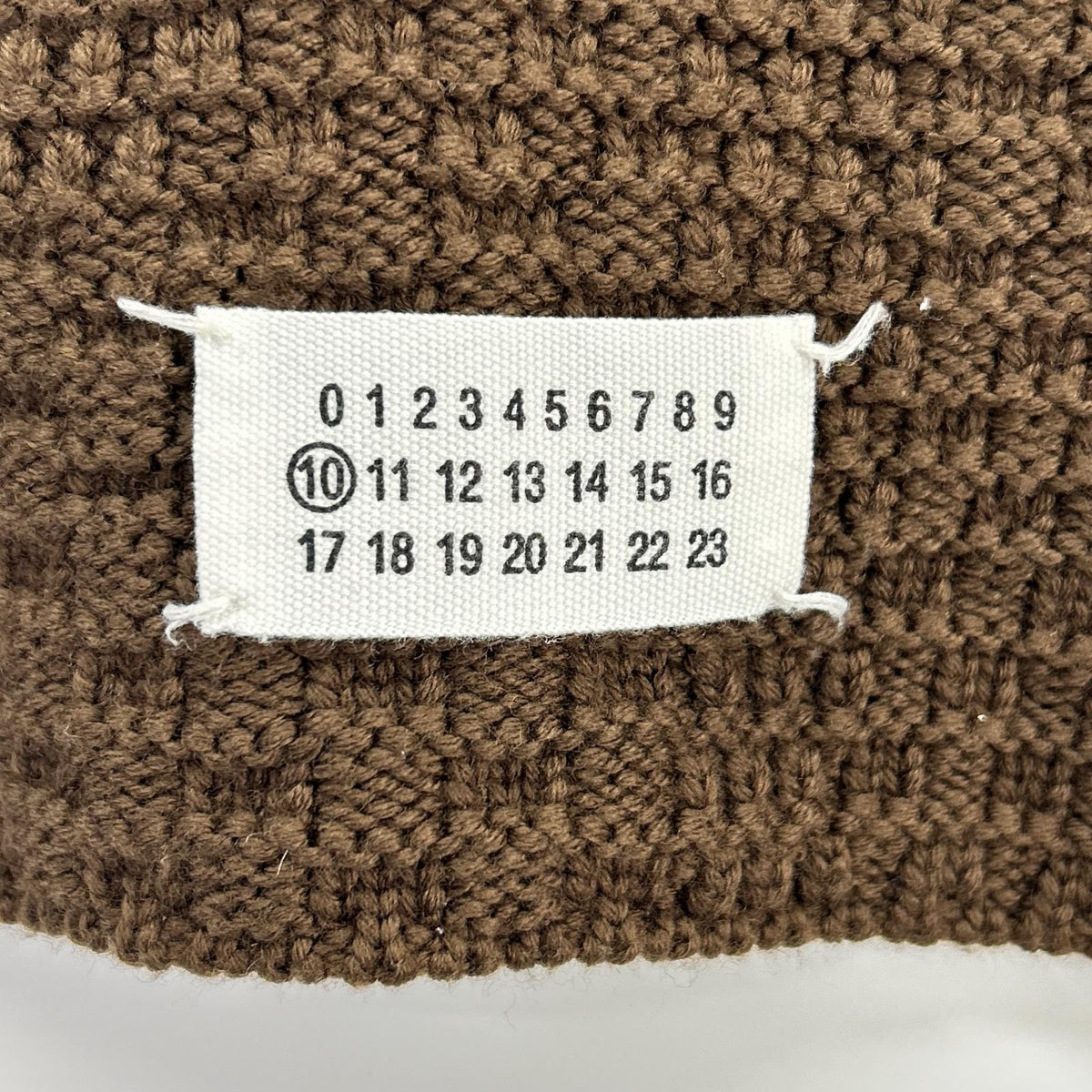 Maison margiela メゾンマルジェラ ブラウン ウール マフラー マフラー