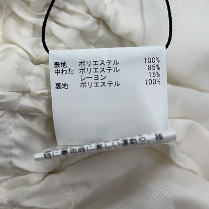 25年款 白色绗缝翻领磨损大衣 女款