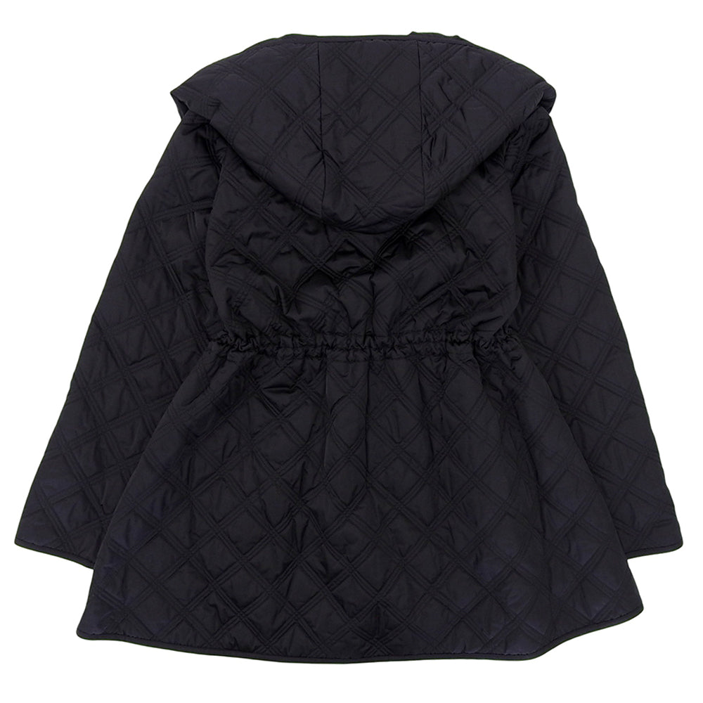 Excellent Condition Quilted Hooded Coat Ladies Black 36 2024 Model Coat 36 Ladies
