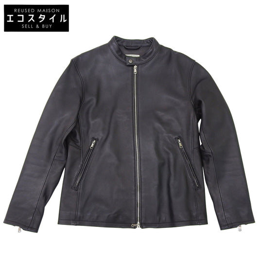Single Rider's Jacket, Sheep Leather, Black, L, Jacket, L, Men's