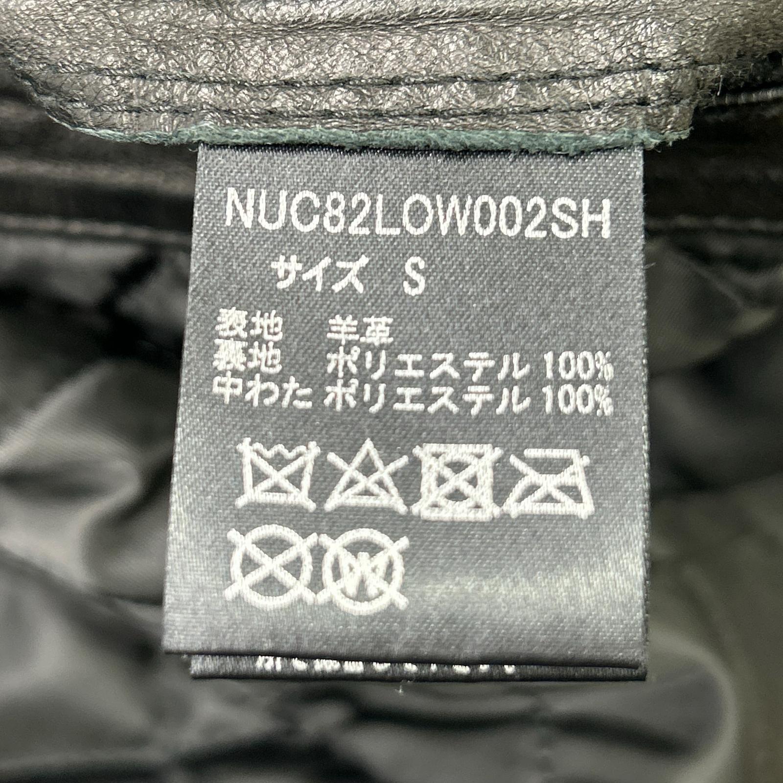 黑色 羊皮 半双排扣机车夹克 夹克 S 男士