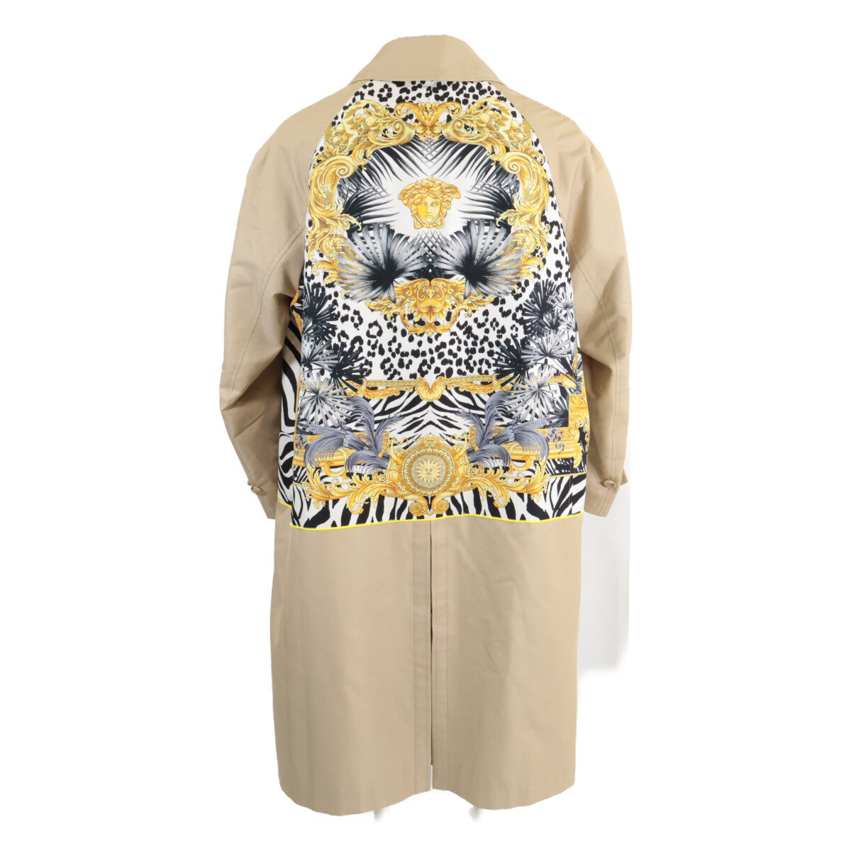 COMME des GARÇONS JUNYA WATANABE x VERSACE Back Wild Baroque Scarf Coat