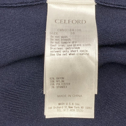 CELFORD セルフォード CWNO184108 ネイビー イレギュラーヘムニットワンピース ワンピース