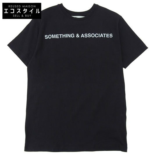 OFF-WHITE Cotton Short Sleeve Shirt Top Men's Black S Top