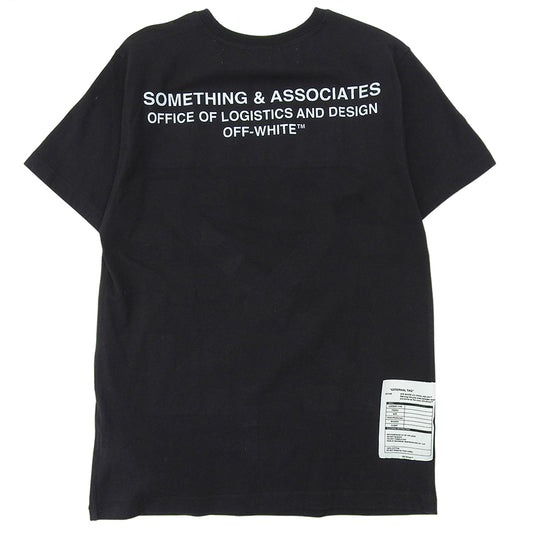 OFF-WHITE オフホワイト コットン 半袖シャツ トップス メンズ ブラック S トップス