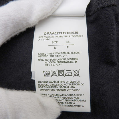 OFF-WHITE Cotton Short Sleeve Shirt Top Men's Black S Top