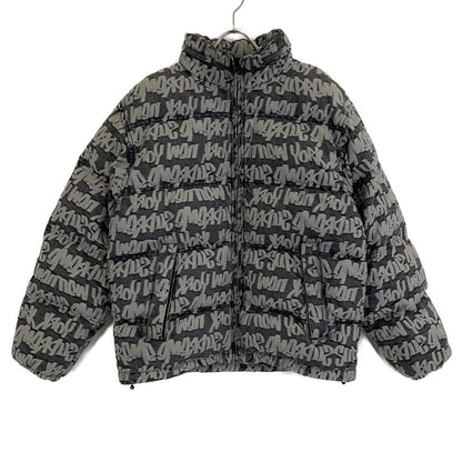 22SS Grey Fat Tip Jacquard Denim Puffer Jacket Jacket M Men's