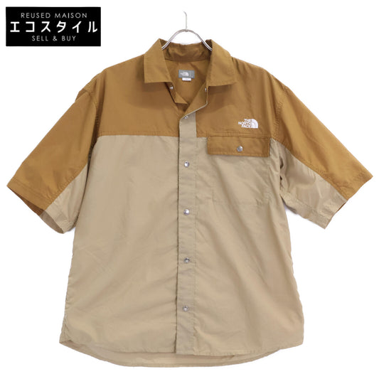 THE NORTH FACE ノースフェイス NR22331 ベージュ ショートスリーブ ヌプシ シャツ トップス